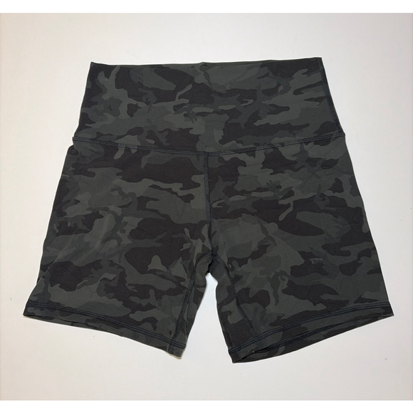 Lululemon Wunder Train High-Rise Bike Short Camo Green Size 8 - Picture 5 of 10